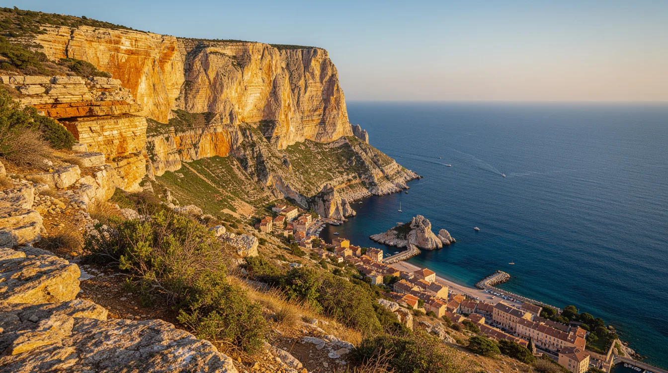 Cassis face à la côte : ce cap atteint 394 mètres au-dessus de la ville