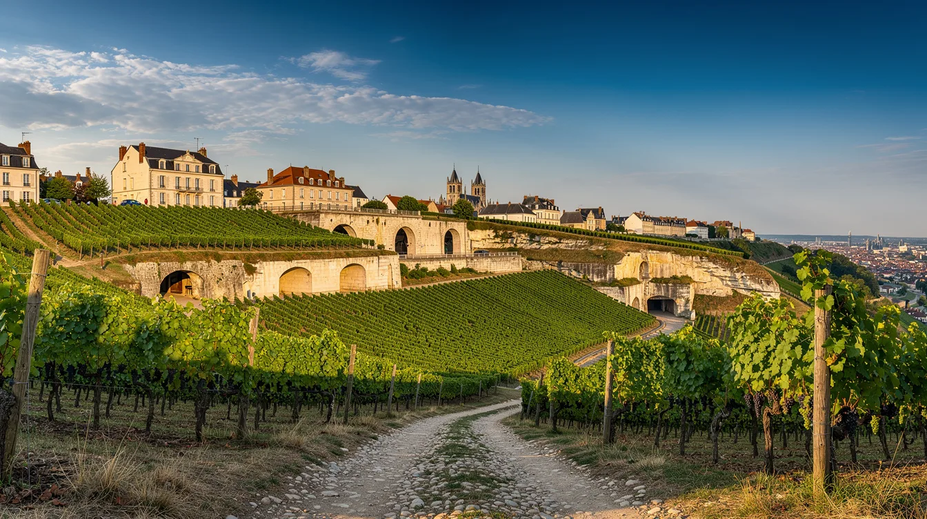 Les maisons de Champagne ont creusé leurs caves dans la colline de Reims