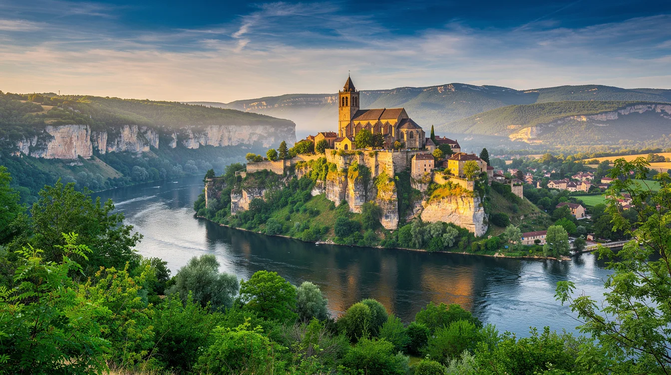 Ce village médiéval surplombe le Lot et figure parmi Les Plus Beaux Villages de France