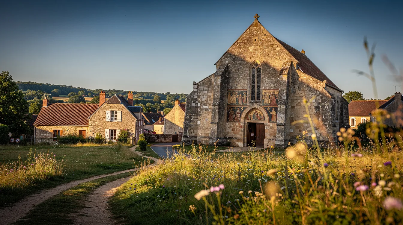 Ce village de Sarthe cache une église aux peintures murales du XIIe au XVe siècle