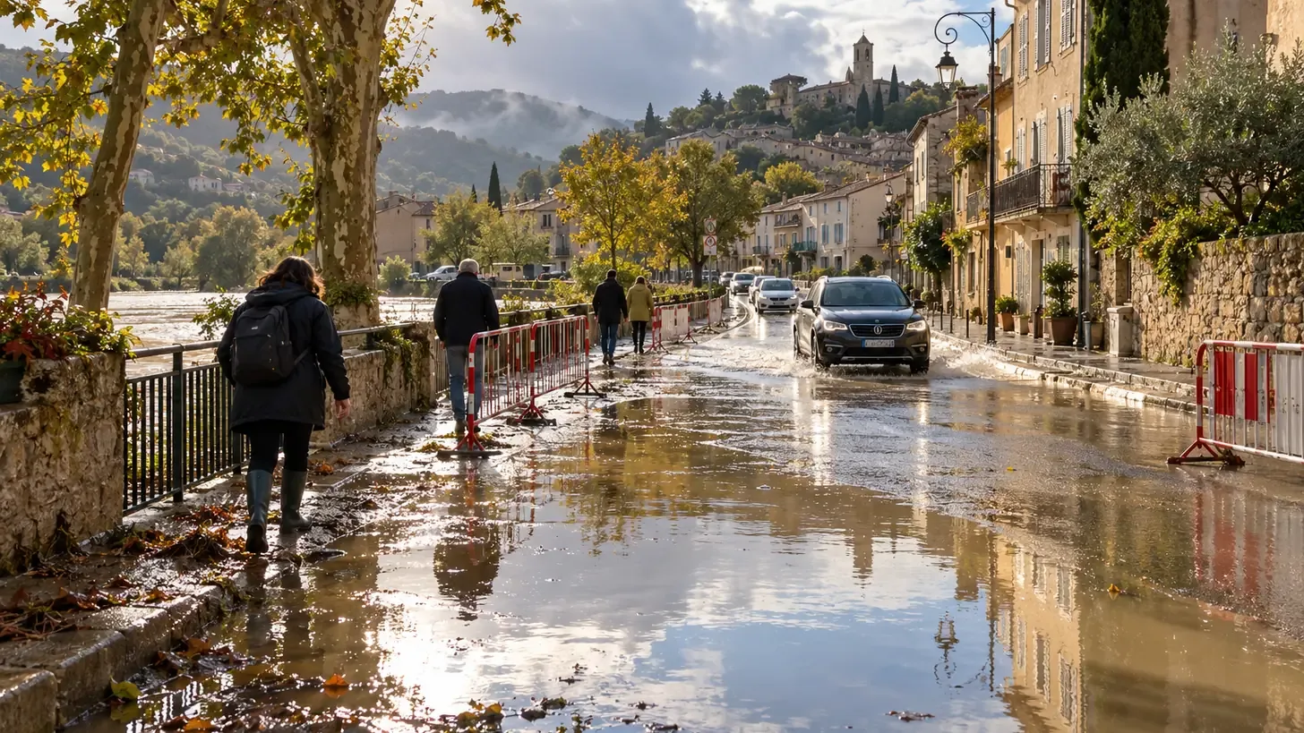 Pluies dans le Sud ce 20 octobre : l’A9 a rouvert, mais des routes restent fermées