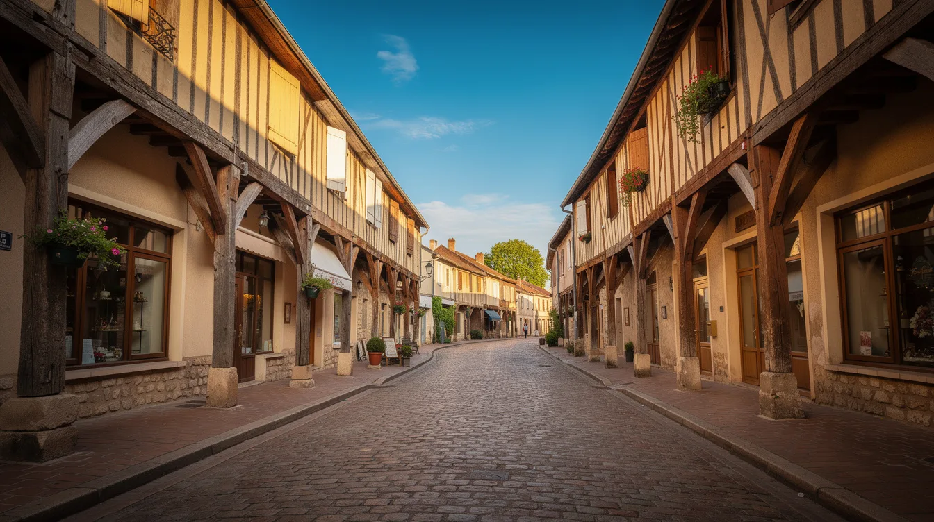 Dans cette cité bourguignonne, la Grande Rue compte 157 arcades