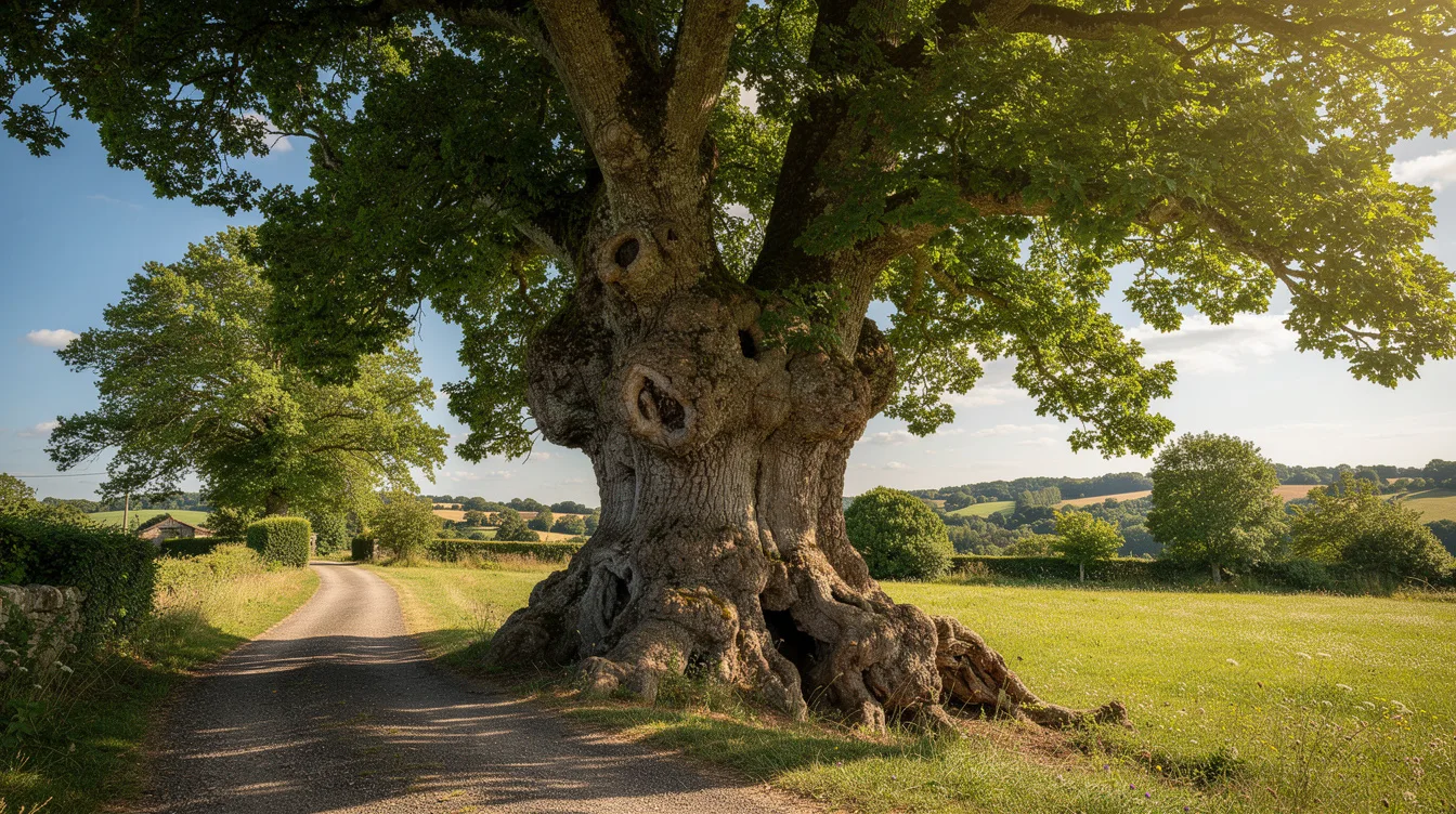 Ce village cache un châtaignier remarquable de 11,65 m de circonférence