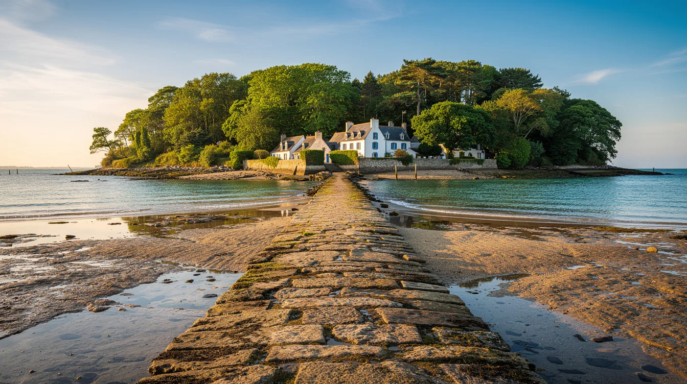 Pas besoin de bateau : cette île du Morbihan se rejoint à pied à marée basse