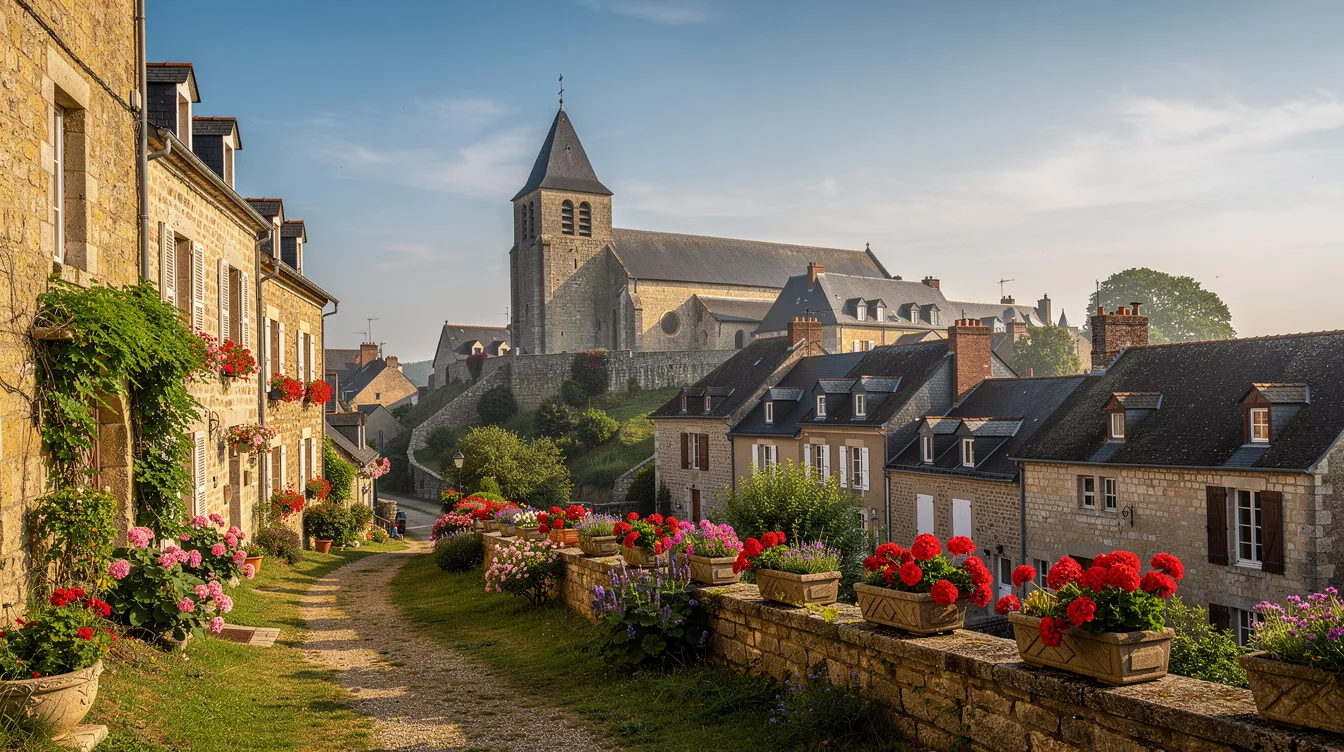 Ce village de Mayenne, Petite Cité de Caractère depuis 1992, charme par ses ruelles fleuries