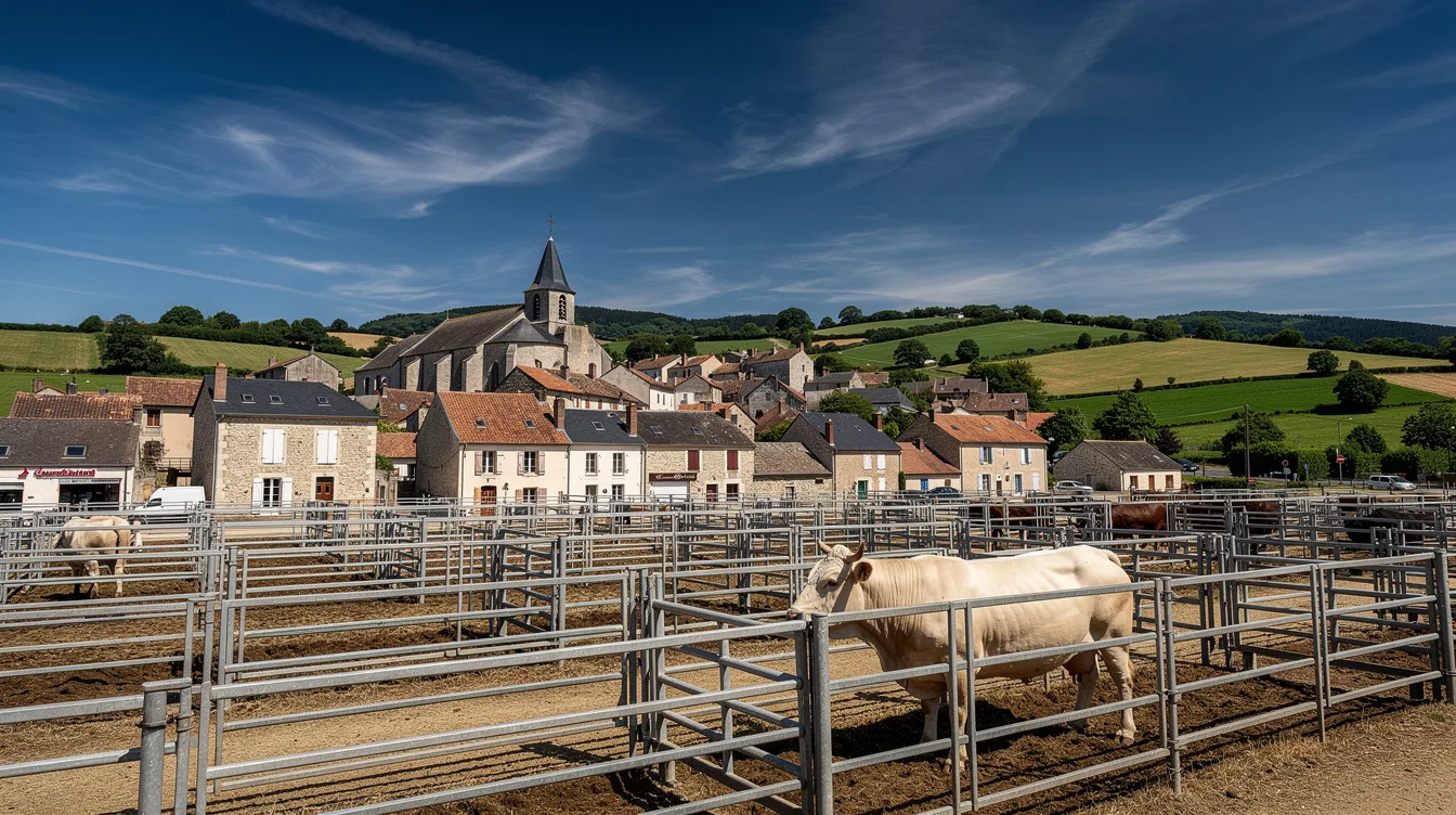 Du XVe siècle à aujourd’hui, ce bourg de l’Aveyron vit autour de son marché aux bestiaux