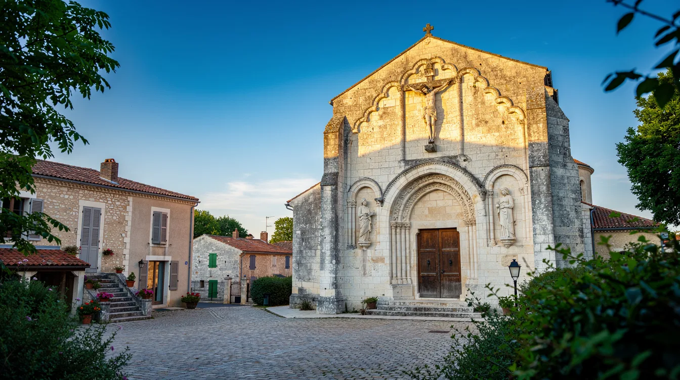 Ce village vendéen abrite une façade romane du XIIe siècle signée Giraud Audebert