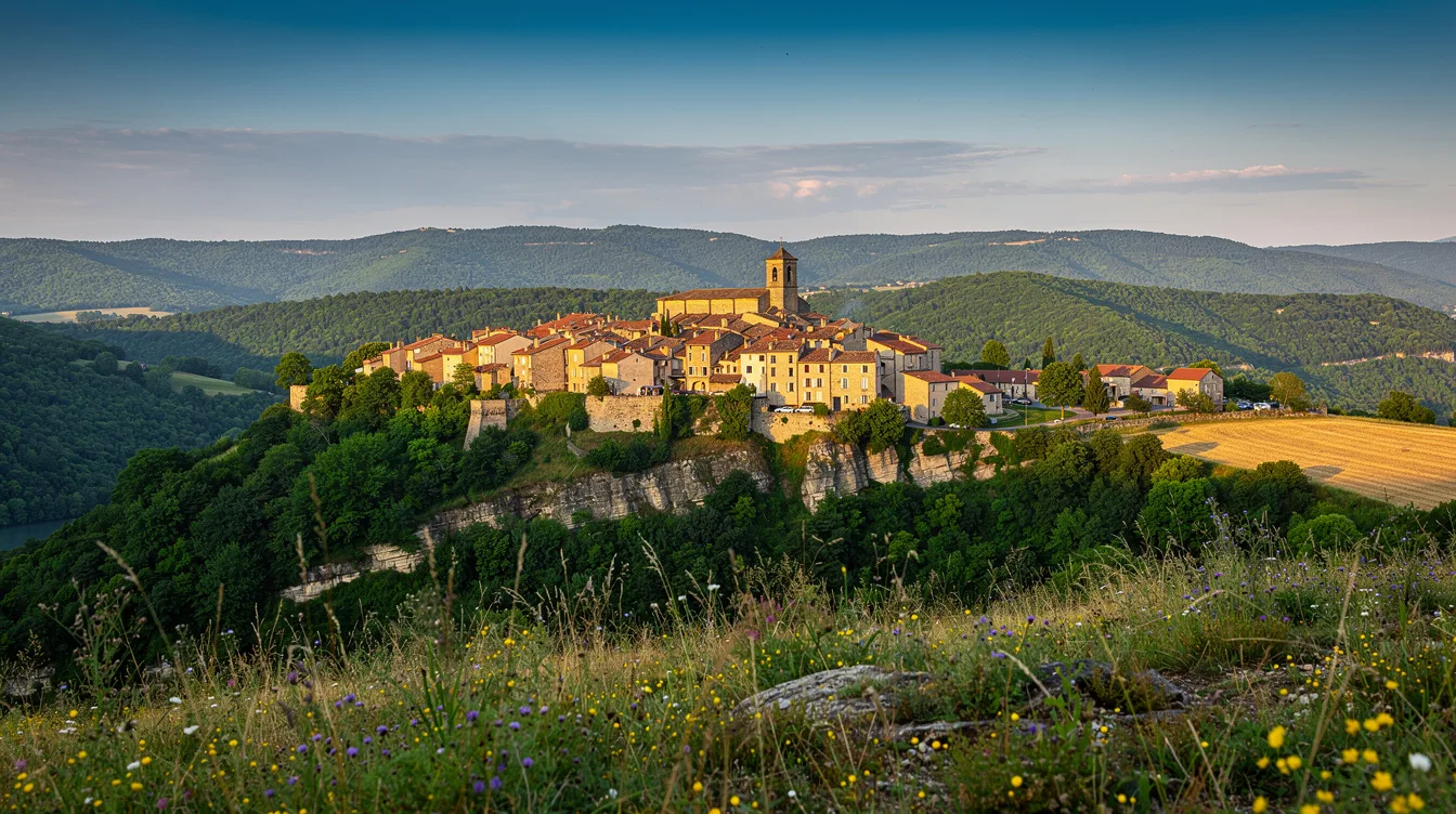 Ce village du Rhône, perché, est la plus petite commune du Rhône et la 12e de France