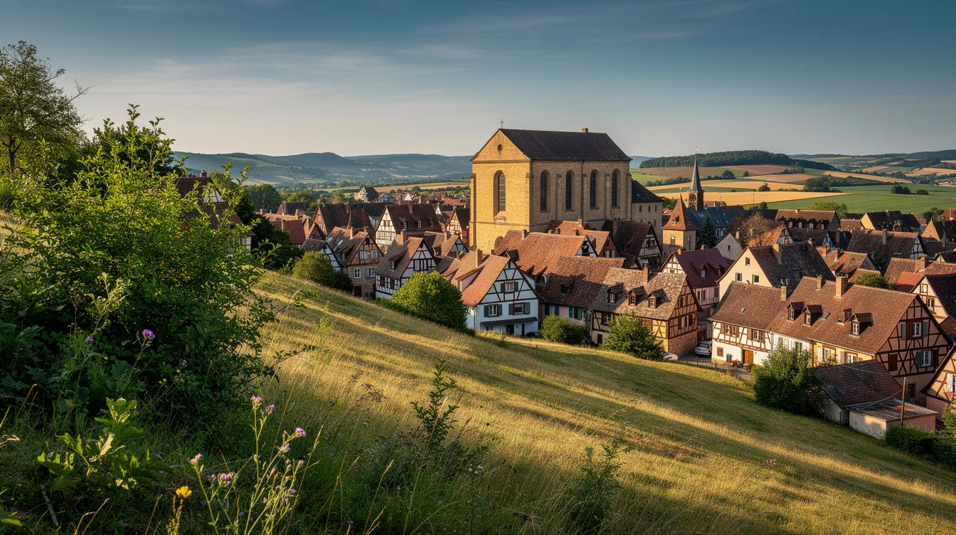 Ce village, ancienne capitale du comté de Hanau-Lichtenberg, abrite une synagogue devenue musée