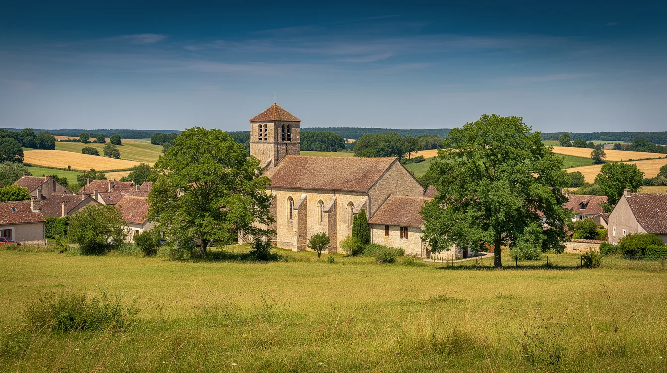 Ce village plus discret que Cluny cache une église des XIe et XIIe siècles liée à Cluny