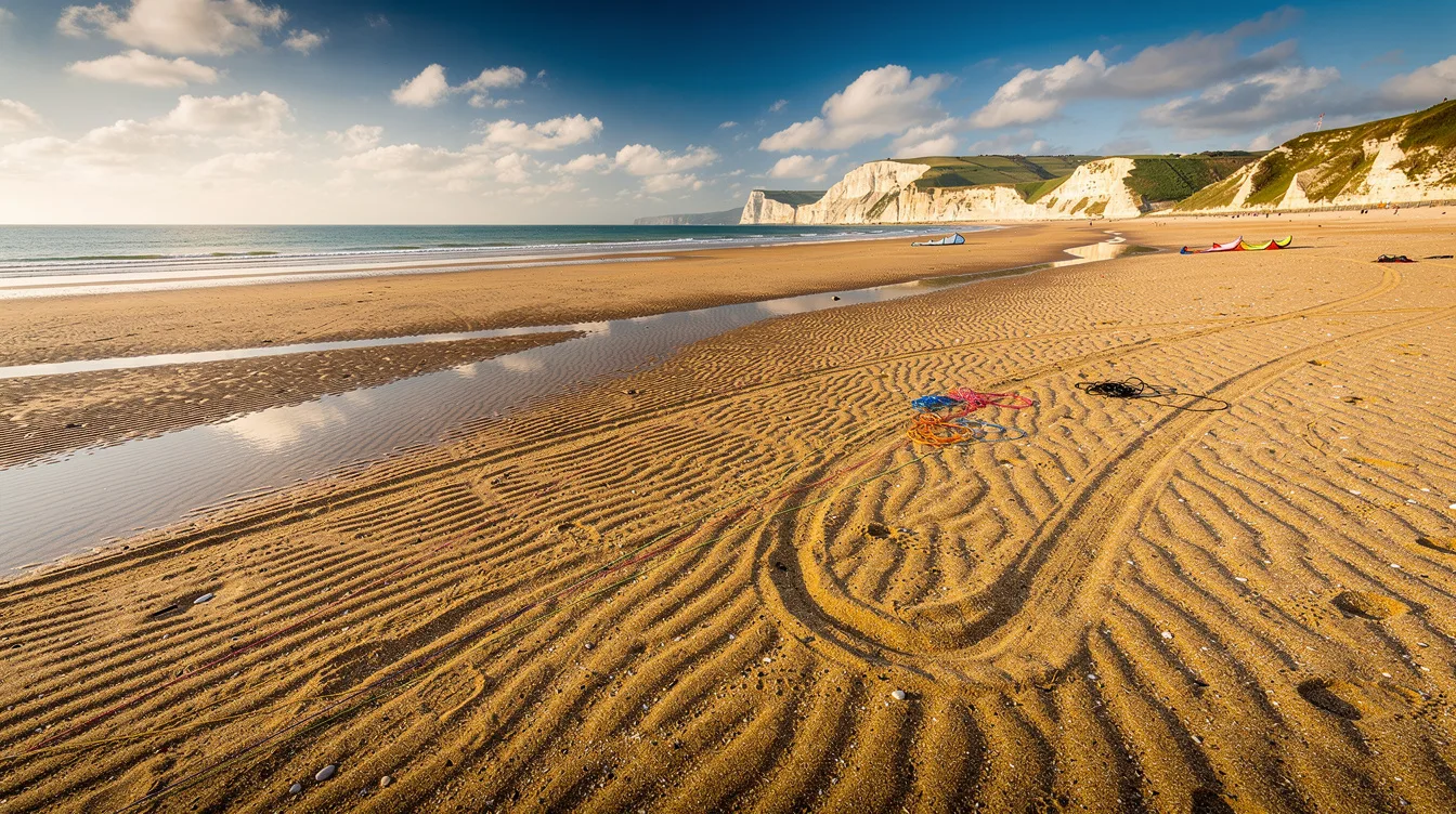 Cette plage du Pas-de-Calais change de visage lorsque la mer se retire