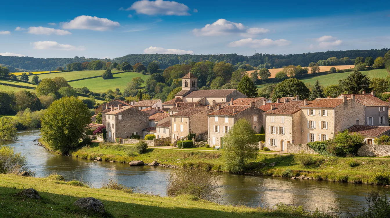 Ce village est la plus petite commune des Pays de la Loire et la 4e de France par sa superficie