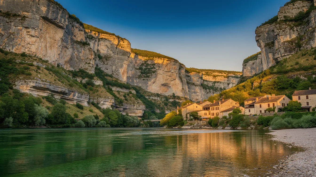 Ce village aux dix épingles est l’unique départ des Bateliers des Gorges du Tarn