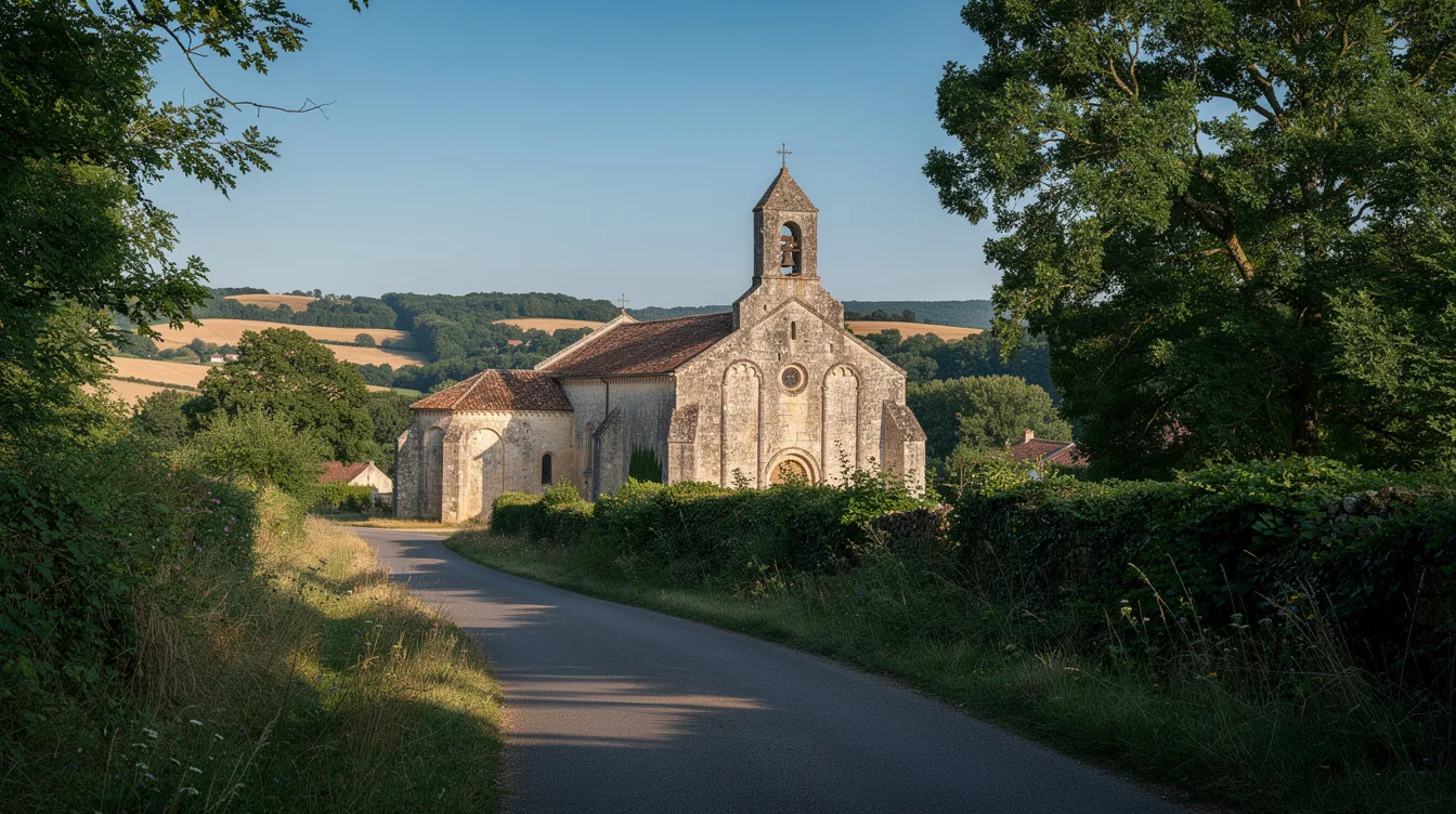 Entre bocage et bois, ce village nivernais voit se dresser une église romane du XIe siècle