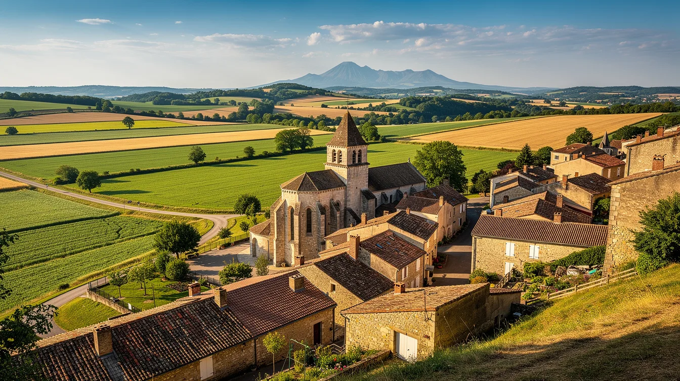 Une collégiale du XIe siècle veille sur ce village du Puy-de-Dôme tourné vers la plaine
