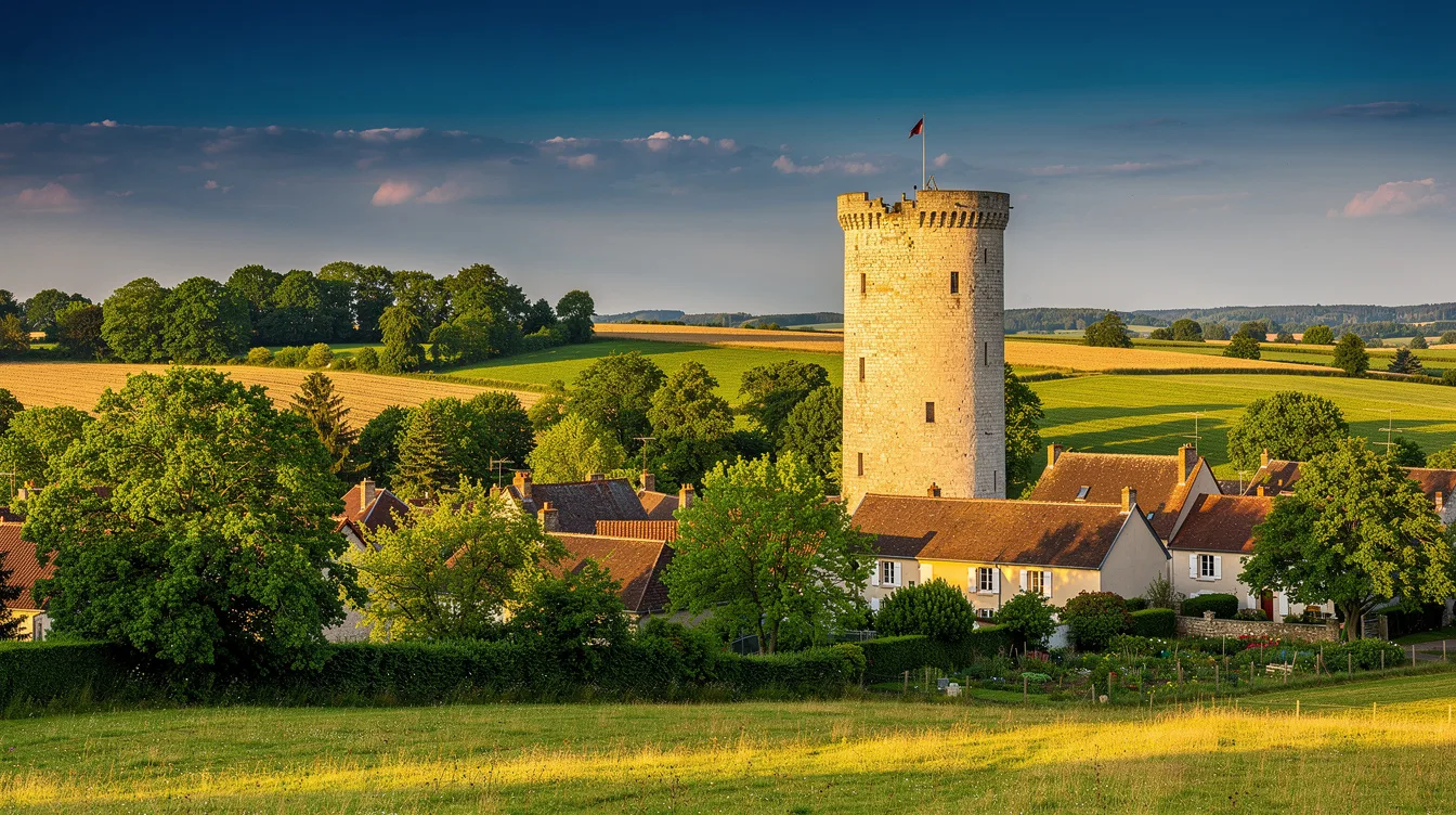 45 mètres de haut et intact, ce donjon bâti vers 1400 par les évêques de Soissons fascine