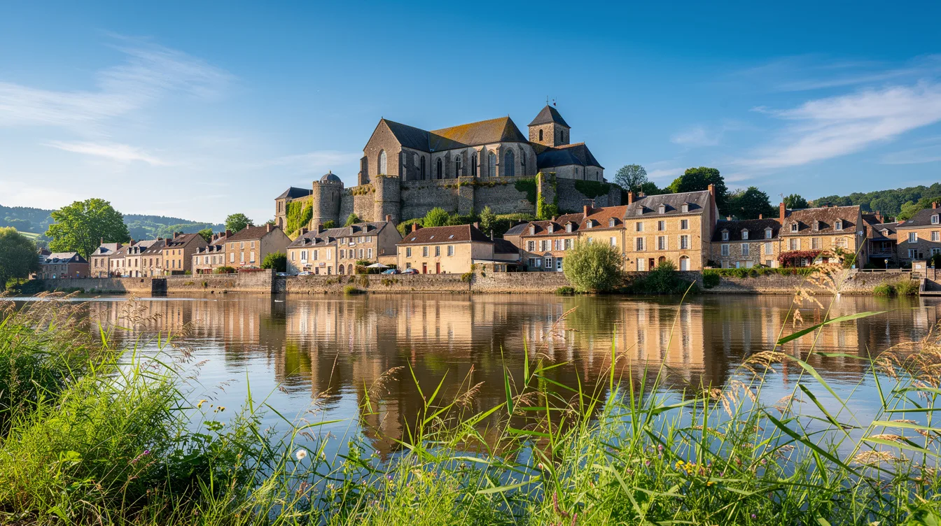 Au bord de la Meuse, cette cité garde les traces d’une ancienne abbaye et de ses remparts