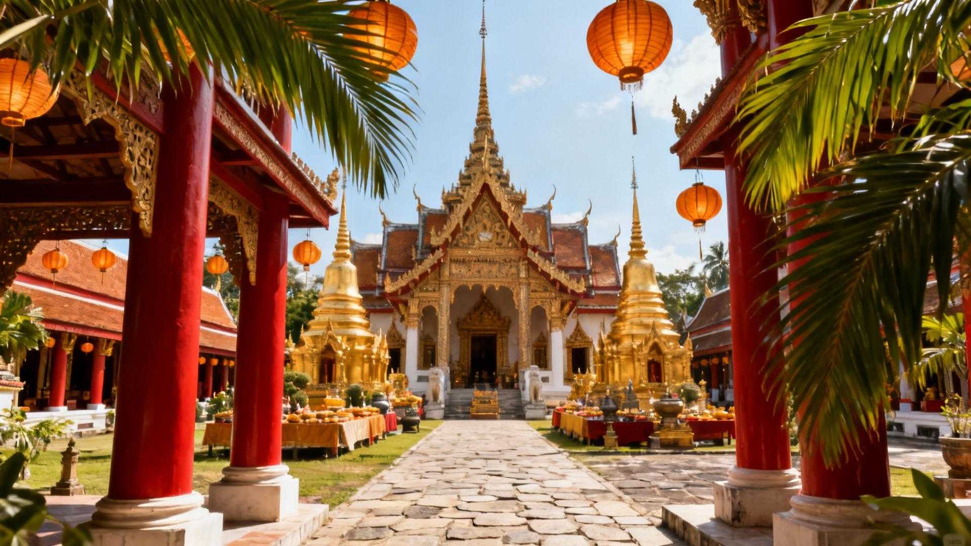 Dit Thaise lantaarnfestival van 1200000 inwoners liet 52-jarigen Westerse nieuwjaarsvuurwerk voorgoed achter