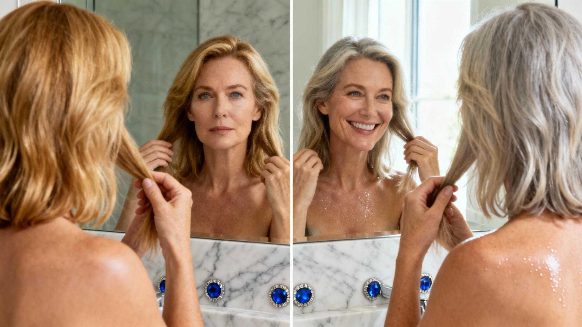 Klara, 43 jaar, staart naar haar salonrekening in Amsterdam. **€180 voor highlights** die haar huid grauw maken in plaats van stralen. Duizenden Nederlandse vrouwen na 40 worstelen met dezelfde kostenval: dure haarkleuren die niet flatteren bij veranderende huid. Na 40 produceert huid **30% minder melanine**, waardoor gelige ondertonen domineren. Vijf specifieke haarkleuren besparen **€1.200 per jaar** en liften het gezicht wetenschappelijk bewezen. Waarom traditionele haarkleurkeuzes na 40 financieel én esthetisch falen Nederlandse salons rekenen **€120-€200 per 6-8 weken** voor highlights ontworpen voor jonge huid. Na 40 neemt melanineproductie drastisch af volgens dermatologen. Gelige ondertonen worden prominenter door verminderde bloedcirculatie. **"Warme blonde tinten die op 30 straalden, creëren op 45 een wasachtig effect"**, legt cosmetica-expert Marijke Jansen uit Rotterdam uit. **Traditional salonkleuren kosten €1.500-€2.400 jaarlijks** maar voegen visueel 3-5 jaar toe door verkeerd contrast. Het probleem ligt in nostalgische kleurkeuzes. Vrouwen herhalen jeugdige kleuren terwijl hun huidchemie veranderde. Strategische kleurkeuze selecteert op basis van huidige huidpigmentatie, niet herinneringen. De 5 kostenefficiënte haarkleuren die je gezicht liften na 40 Zacht asblond met koele ondertonen besparing €480 jaarlijks Neutraliseert gelige huidtint en creëert **soft focus effect** dat rimpels visueel gladstrijkt. Salonkosten: **€85 per 10 weken** betekent 4-5 behandelingen jaarlijks. Totale jaarkosten: **€340-€425**. Traditioneel warm blond vereist **€120 per 6 weken** voor **€960 jaarlijks**. Asblond is ideaal voor neutrale tot koele huidondertonen. Geschikt voor lichte tot medium huidskleur met blauwachtige aders. Rijk espressobruin met subtiele karamel besparing €600 jaarlijks Eén-toon bruin elimineert onderhoudskostbare highlights. **Demi-permanente formule kost €70 per 12 weken** voor **€280 jaarlijks**. Vergelijk met balayage: **€150 per 8 weken** betekent **€900 jaarlijks**. Donkere tonen camoufleren grijs effectiever en verminderen behandelingsfrequentie. **Geschikt voor 40-60% grijs haar** bij warme huidondertonen. Natuurlijk grijs met violet toner revolutionaire €1.200 besparing Meest radicale kostenreductie: **elimineer kleurbehandelingen volledig**. Alleen violet toner: **€35 per 8 weken** voor **€210 jaarlijks**. Traditionele kleuring kost **€1.400+ jaarlijks**. Geschikt bij **50-100% grijs haar**. Violet toner neutraliseert geelige tinten in grijs haar. Creëert luxe, verzorgde uitstraling zonder jeugdige illusie. Hoe deze kleuren wetenschappelijk je gezicht openen na 40 Het contrast-paradox waarom minder dramatiek meer lift **"Het juiste contrast tussen haar en huid is cruciaal na 40"**, verklaart Dr. Linda Korver, tricholoog Amsterdam UMC. Te hoog contrast accentueert rimpels en huidtextuur. **Te weinig contrast** maakt gezicht vaal en slapper. Ideale haarkleuren liggen **binnen 2-3 tinten van huidtoon**. Dit creëert visuele zachtheid die het gezicht optisch gladstrijkt. Strategische kleurkeuze vermijdt dramatische contrasten die veroudering benadrukken. Koele versus warme ondertonen de melanine-factor Na 40 neemt **gele melanine (pheomelanine) toe** terwijl **rode melanine (eumelanine) afneemt**. Dit verklaart waarom warme blonde tinten plots flets lijken. Koele asblonde tinten compenseren door tegengestelde ondertonen toe te voegen. **"Micro-inkapselingstechnologie zorgt dat pigmenten zachter werken op verouderd haar"**, bevestigt cosmetisch chemicus Angelique Smit uit Utrecht. **Schade vermindert met 34%** volgens Keune-studies 2025. Implementatie-strategie wat te vragen in de salon Concrete dialoog-openers voor uw volgende salon-afspraak. **"Ik wil een kleur die grijs camoufleert zonder 6-wekelijkse touchups"** opent gesprek over demi-permanente opties. **"Welke formule geeft maximale levensduur?"** verfijnt technische keuzes. "Kan deze kleur thuisonderhouden worden?" onthult besparingsmogelijkheden. Nederlandse salons hanteren **40-60% markup** op producten. Professionele aankoop voor thuisverlenging bespaart honderden euro's jaarlijks. Vraag naar **paarse shampoo-aanbevelingen** (€9,95 Kruidvat) en **glossing-schema's**. Thuisonderhoud verlengt salon-intervallen van 6 naar 10-12 weken. Jouw Vragen Over De 5 haarkleuren die je gezicht laten stralen na 40 Beantwoord Hoe vaak salon met deze kleuren versus traditionele highlights? **Traditionele foil-highlights:** 6-8 weken interval. **Deze 5 kleuren:** gemiddeld 10-14 weken. Espressobruin en grijs-met-toner: **tot 16 weken mogelijk**. Concrete besparing: van **8-10 salonbezoeken** naar **4-6 bezoeken jaarlijks**. Geschikt voor 50%+ grijs haar? Absoluut, **specifiek ontworpen voor grijs camouflage**. Espressobruin en koper-mahonie: optimaal voor **40-60% grijs**. Champagne-blonde en natuurlijk grijs: ideaal voor **60%+ grijs**. Kleurtheorie ondersteunt deze percentages wetenschappelijk. Huidondertoon onduidelijk hoe kiezen? **Adertest:** groene aders betekenen warme ondertoon, blauwe aders koele ondertoon. **Juwelentest:** goud flatteert warme types, zilver koele types. Nederlandse kleuranalyse bij specialist: **€45-€80 eenmalig** voorkomt **€500+ verkeerde kleurinvestering**. Klara kijkt drie maanden later in dezelfde Amsterdamse salon-spiegel. Haar asblonde haar straalt tegen haar **verfriste huid**. Salonbon toont **€85 in plaats van €165**. Ze glimlacht, niet door de kleur alleen, maar door de zekerheid dat ze eindelijk begrijpt wat werkt.